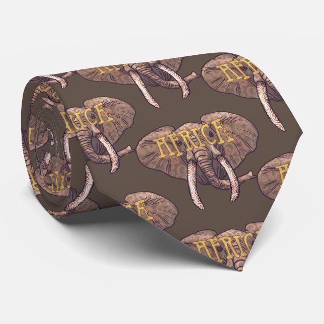 Sepia Afrika Elefant slips (Rullad)