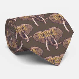 Sepia Afrrica Elephant Tie Slips