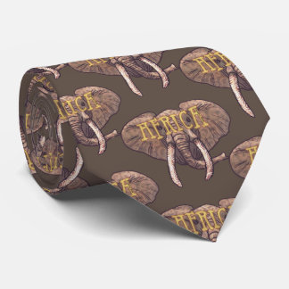 Sepia Afrrica Elephant Tie Slips