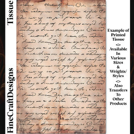 Sepia Åldras Papper Elegant Skriva DC8b Decoupage