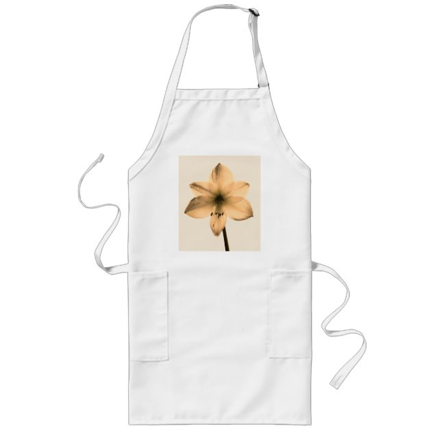 sepia amaryllis långt förkläde (Framsidan)