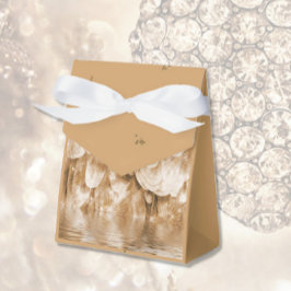 Sepia Angel Vinge och Specks of Guld Presentaskar