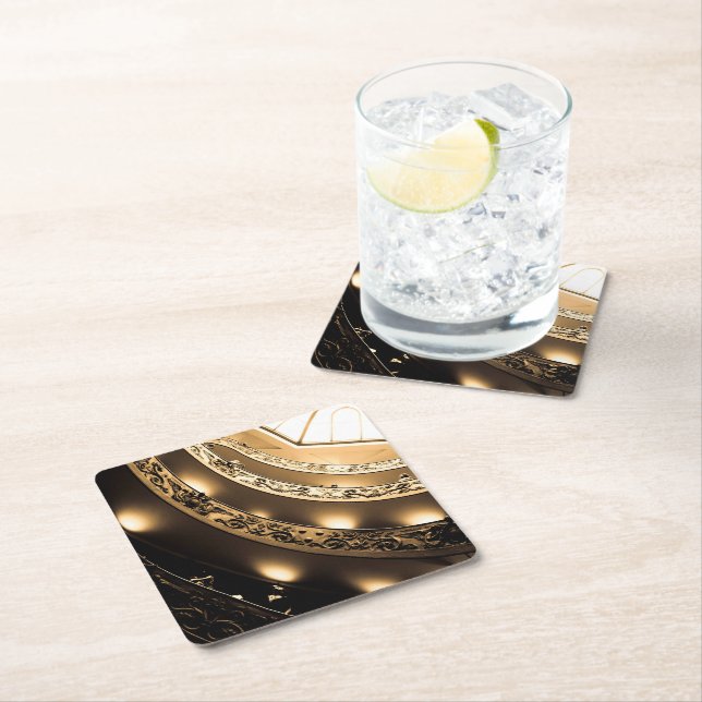 Sepia Architecture Underlägg Papper Kvadrat (Insitu)