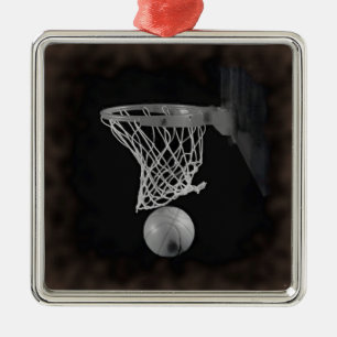 Sepia Basketball Julgransprydnad Metall