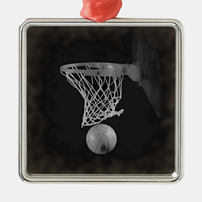 Sepia Basketball Julgransprydnad Metall (Framsidan)