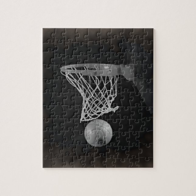 Sepia Basketball Pussel (Vertikal)