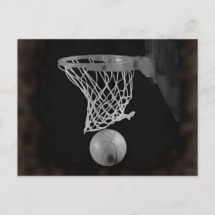 Sepia Basketball Vykort