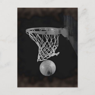 Sepia Basketball Vykort