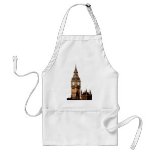 Sepia Big Ben Torn Förkläde