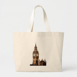 Sepia Big Ben Torn Jumbo Tygkasse