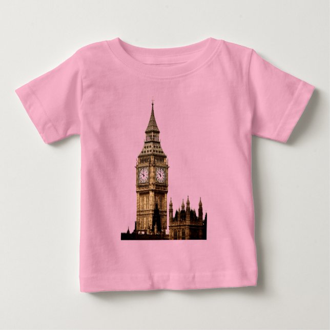 Sepia Big Ben Torn Tee (Framsida)