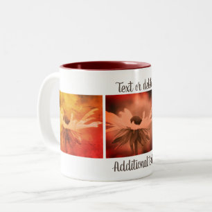 Sepia Black Eyed Susan Flower Personlig Två-Tonad Mugg