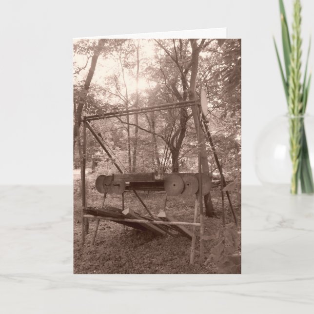 "Sepia Boatlift" (tackkort) Kort (Framsida)