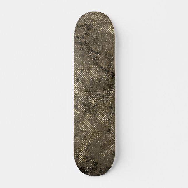 Sepia Brown, i Modern Retro Space Urban Mini Skateboard Bräda 18,5 Cm (Framsida)
