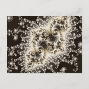 Sepia Brown Jellyfish Postcard Vykort