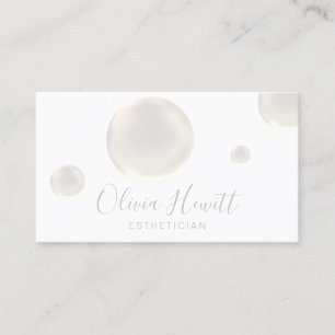 sepia bubbles esthetiker visitkort