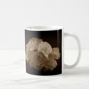 Sepia Bukett med rosor Kaffemugg