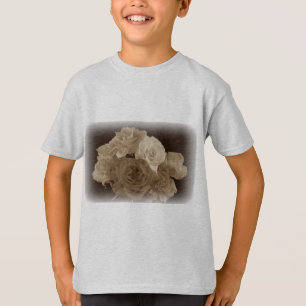 Sepia Bukett med rosor T-shirt