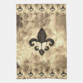 Sepia Butterfleur | Tan Butterfly från Fleur de Li Kökshandduk