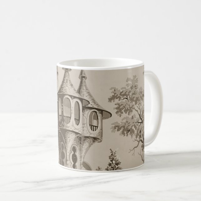 Sepia Castle Turret Kaffemugg (Framsida höger)