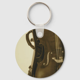 Sepia Cello Keychain Nyckelring