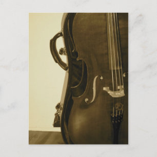 Sepia Cello-vykort Vykort