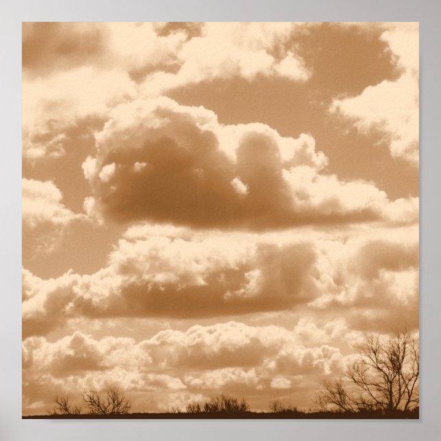 Sepia Clouds Poster (Framsidan)