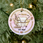 Sepia coola-sjuksköterska julgransprydnad keramik<br><div class="desc">Sepia Collage anpassningsbar Nurse ornament by ArtMuvz Illustration. Matchande registrerade sjuksköterskepresenter, RN Nurse t-shirt, sjuksköterskekläder för student, söta sjuksköterskor tote bags, sjuksköterskepresenter och kläder. Om du vill anpassa ditt namn eller lägga till text i stället. Anpassa den här sjuksköterskan så att den blir unik för dina eller anpassningsbarnas sjuksköterskor, sjuksköterskor...</div>