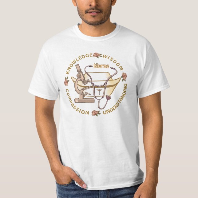 Sepia coola-sjuksköterska tee shirt (Framsida)