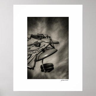 Sepia County Fair-rittkorttryck Poster