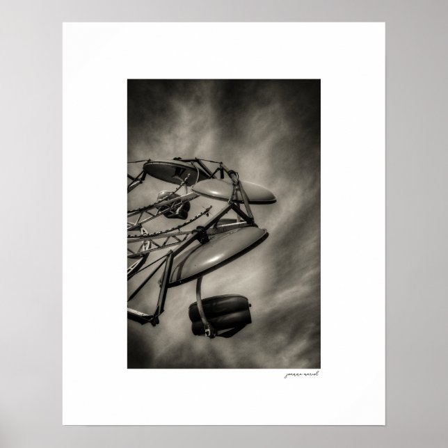 Sepia County Fair-rittkorttryck Poster (Framsidan)