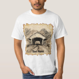 Sepia Covered Bridge t-shirt