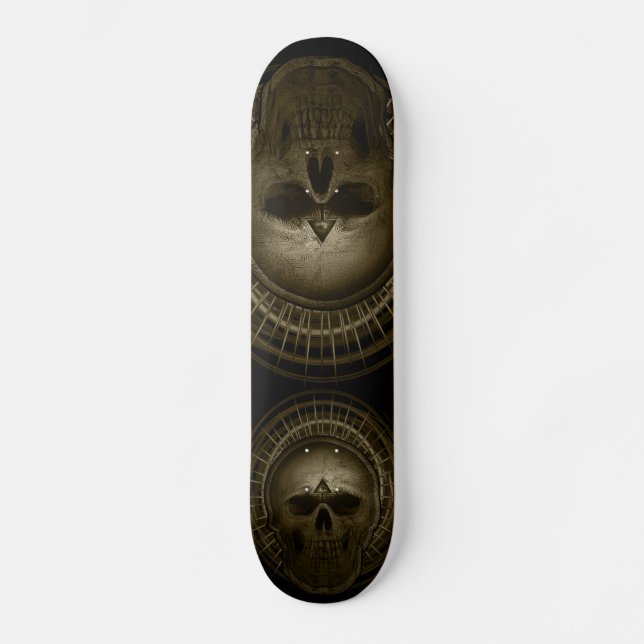 Sepia Döskalle skateboard (Framsida)