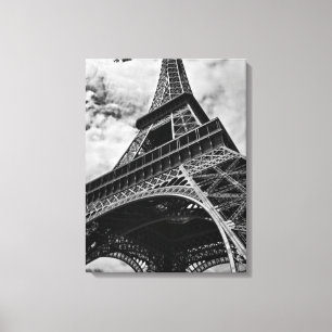 Sepia Eiffel Torn i Paris Canvastryck