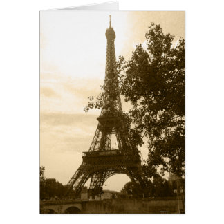 Sepia Eiffel Torn OBS Kort