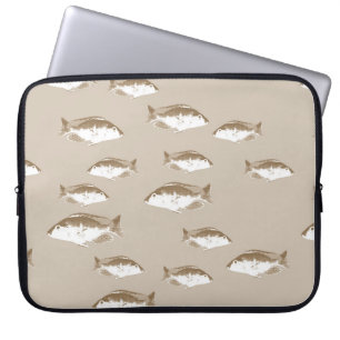 Sepia fisk laptop fodral