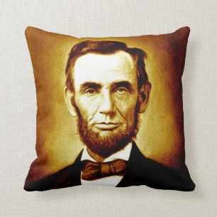 Sepia för porträtt för presidentAbraham Lincoln Kudde