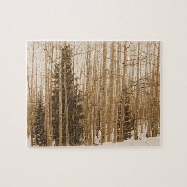 Sepia Forest Maze - 8x10 - 110 biet Pussel (Horisontell)