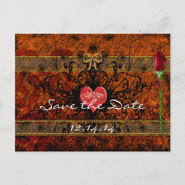 Sepia Gamla Ro under Calming Vinkar Meddelande Vykort (Framsida)