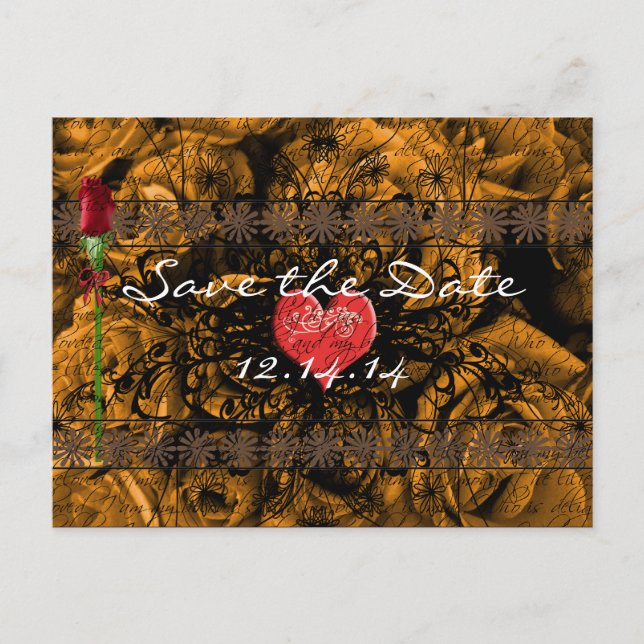 Sepia Gamla Ro under Calming Vinkar Meddelande Vykort (Framsida)