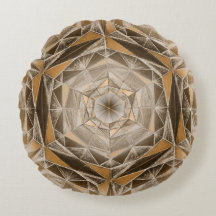 Sepia Geometrisk Mandala