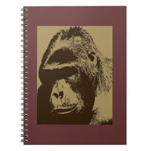 Sepia Gorilla Anteckningsbok