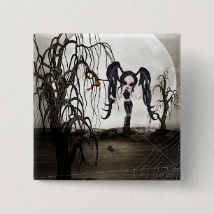 Sepia Goth Girl Knapp