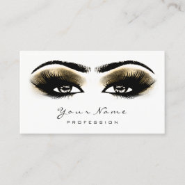 Sepia Guld Glitter Makeup Artist Lash Black Whit Tidsbeställning Kort