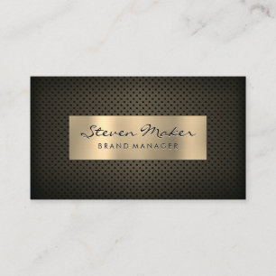 Sepia Guld Metallic Banner Nät med hög prestanda Visitkort