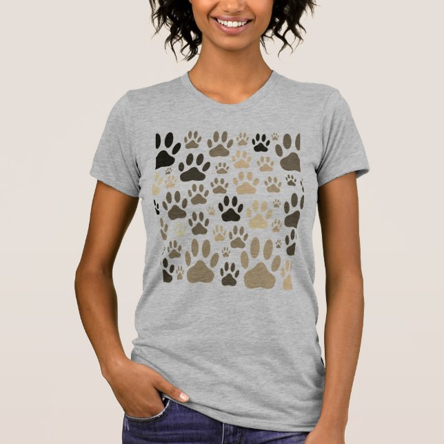 Sepia Hund all over T-Shirt (Framsida)