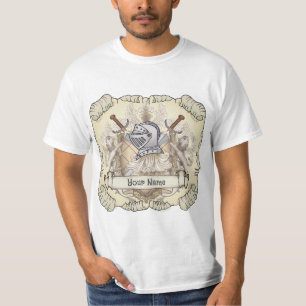 Sepia knight Shield-efternamn T Shirt