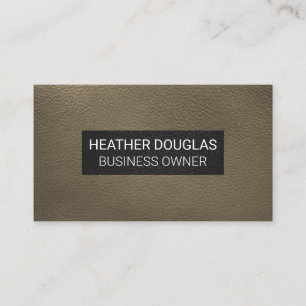 Sepia Leather Background Visitkort
