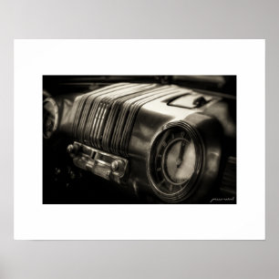 Sepia Mercury Eight Dashboard Affisch Print