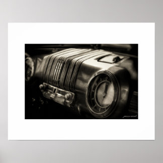 Sepia Mercury Eight Dashboard Affisch Print